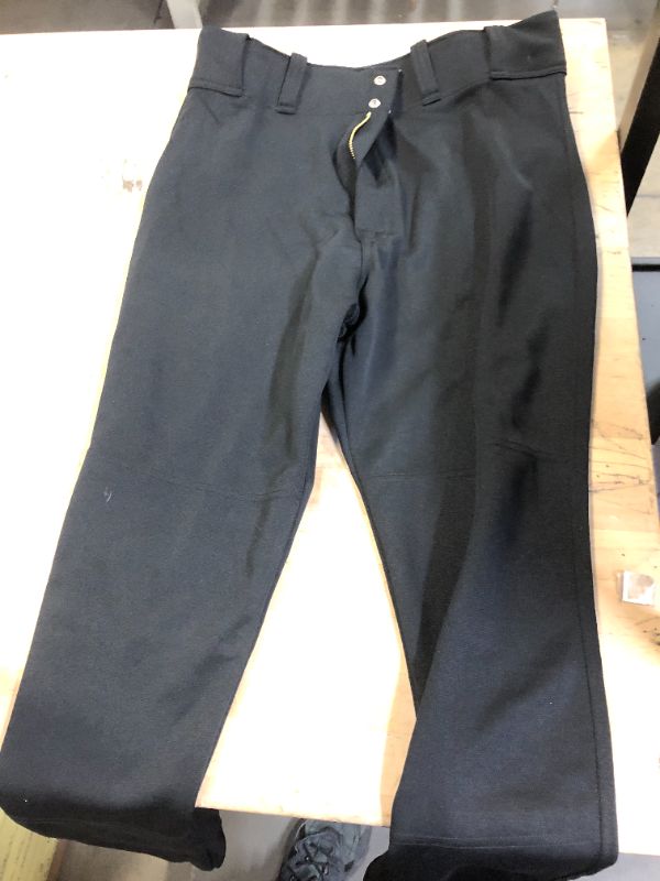 Photo 1 of ADULT BLACK BASEBALL PANTS
MEDIUM 32-34