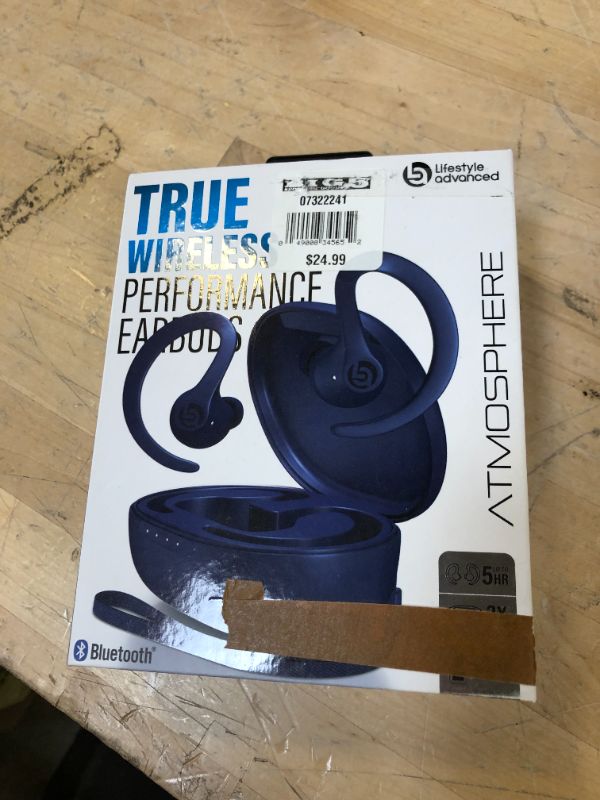 Photo 3 of Lifestyle Advanced Atmosphere True Wireless Performance Bluetooth Earbuds
