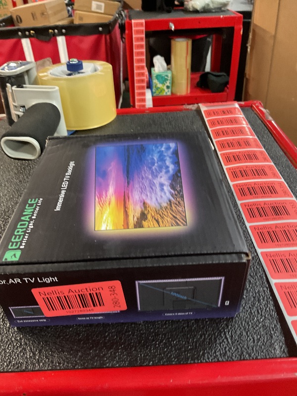 Photo 1 of deerdance TV LED Backlight Sync to Screen TV LED Lights That Change with TV Picture Immersive LED TV Light with AR Sensor Camera RGB LED Light Strip for TV PC 65 24-100inch 14.8FT (App Control)