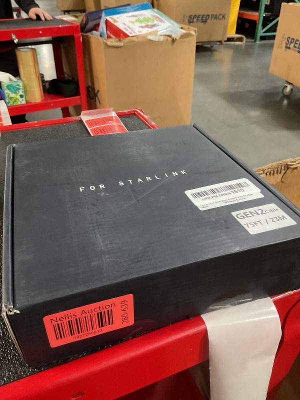 Photo 1 of Standard Actuated Starlink Cable 75FT/23M for Starlink Rectangular Satellite V2 Replacement Cable Starlink Internet Kit for Satellite V2 Starlink Cable Extension Cord for Starlink V2 Cable-Gray