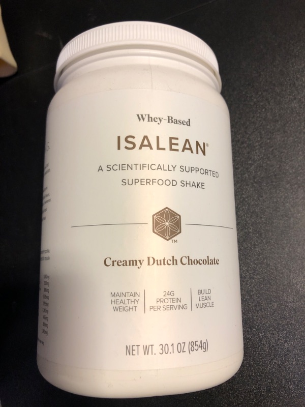 Photo 1 of Isagenix IsaLean Shake - Complete Superfood Meal Replacement Drink Mix for Healthy Weight Loss and Lean Muscle Growth - 854 Grams - 14 Meal Canister (Creamy Dutch Chocolate Flavor) ex. 6-241027283411
X003W9F0XT
