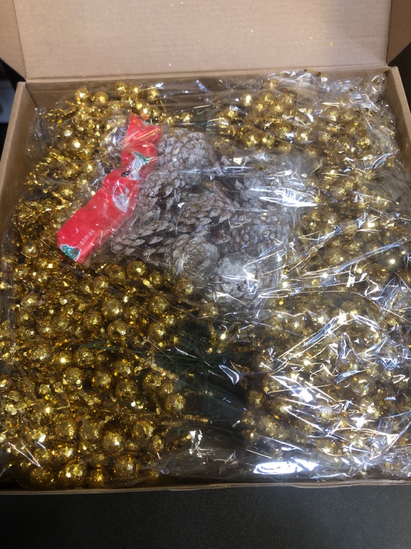 Photo 1 of 110 PCS gold artificial berries stems 