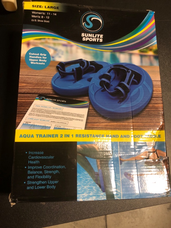 Photo 2 of Sunlite Sports Water Workout Combo Set, High Density Water Weight, Swim Belt, Soft Padded, Water Aerobics, Aqua Therapy, Pool Fitness, Water Exercise Two-in-One Grand