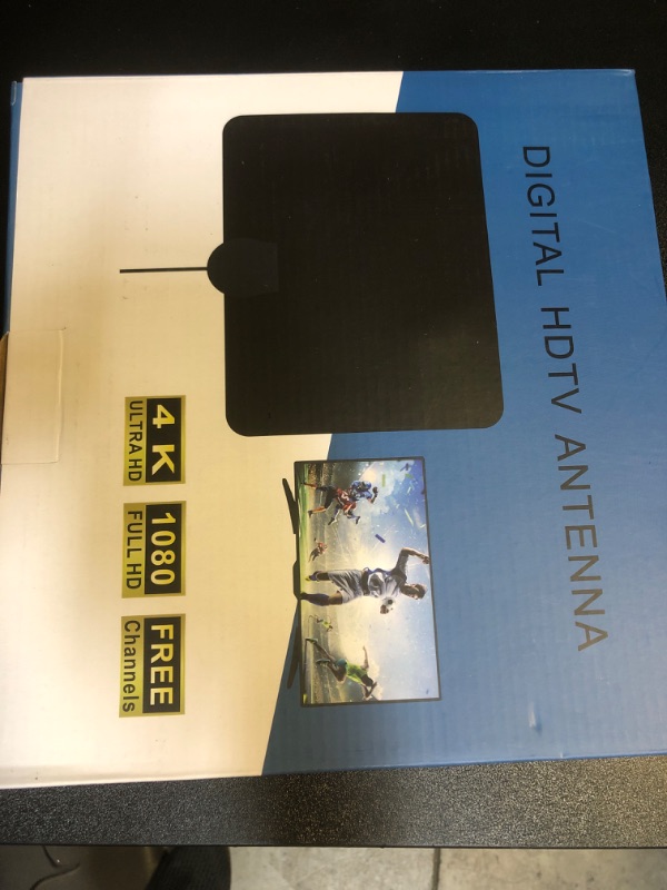 Photo 2 of TV Antenna Indoor for Local Channels - 4K HD Amplified Digital HDTV Antenna with Signal Booster - 360° Long Reception Antenna Support All Types TV