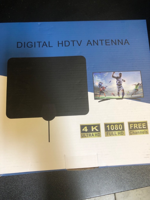 Photo 2 of TV Antenna Indoor for Local Channels - 4K HD Amplified Digital HDTV Antenna with Signal Booster - 360° Long Reception Antenna Support All Types TV