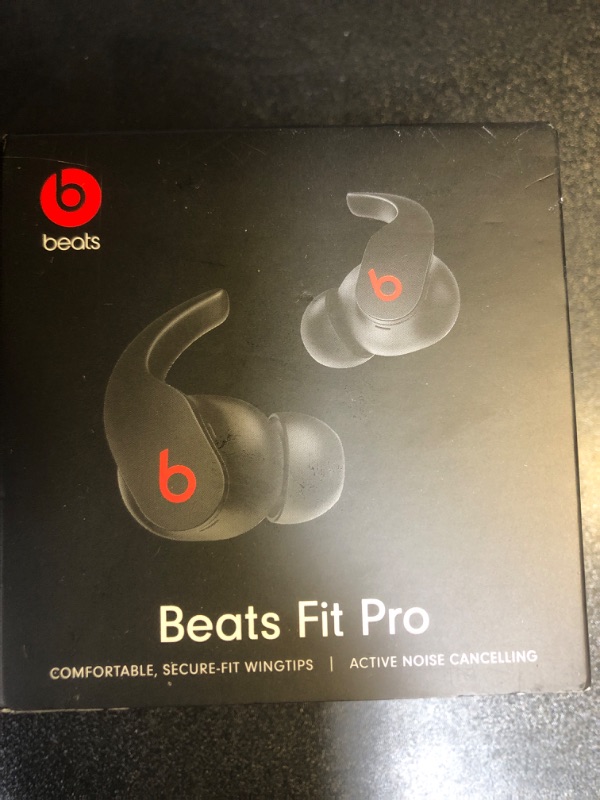 Photo 2 of Beats Fit Pro - True Wireless Noise Cancelling Earbuds - Apple H1 Headphone Chip, Compatible with Apple & Android, Class 1 Bluetooth, Built-in Microphone, 6 Hours of Listening Time - Beats Black
