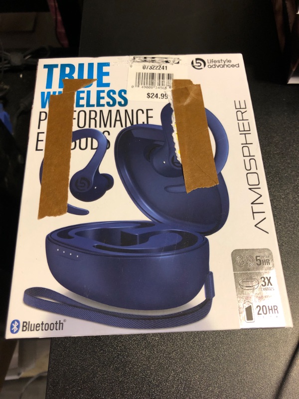 Photo 3 of Lifestyle Advanced Atmosphere True Wireless Performance Bluetooth Earbuds
