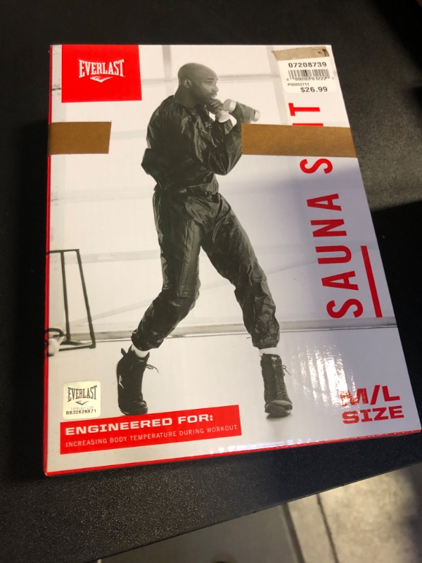 Photo 1 of Everlast P00002712 PVC Sauna Suit Black m/l
