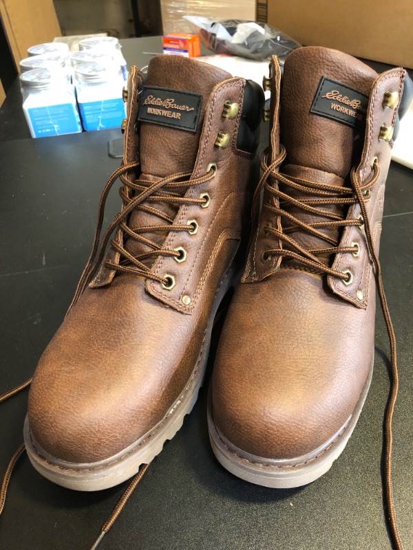 Photo 1 of work boots- brown - size 11