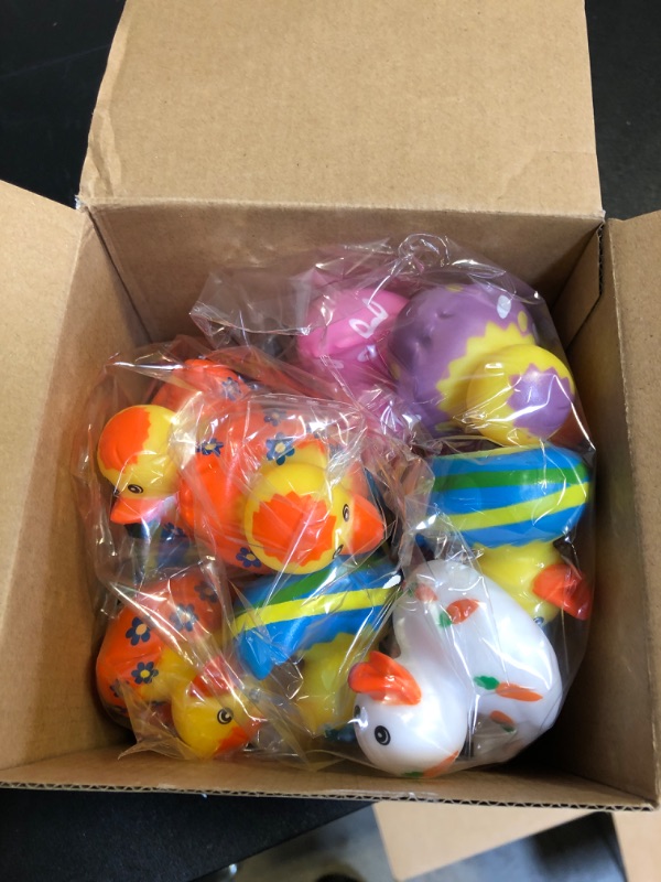 Photo 1 of 2 inch easter rubber ducks - 24 pcs 