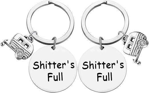 Photo 1 of 2 pack
Nekoki 2PCS Shitter's Full Camper Keychain Happy Camper RV Keychain Unique Gifts for Men Women Camper Trailer Vacation Jewelry
