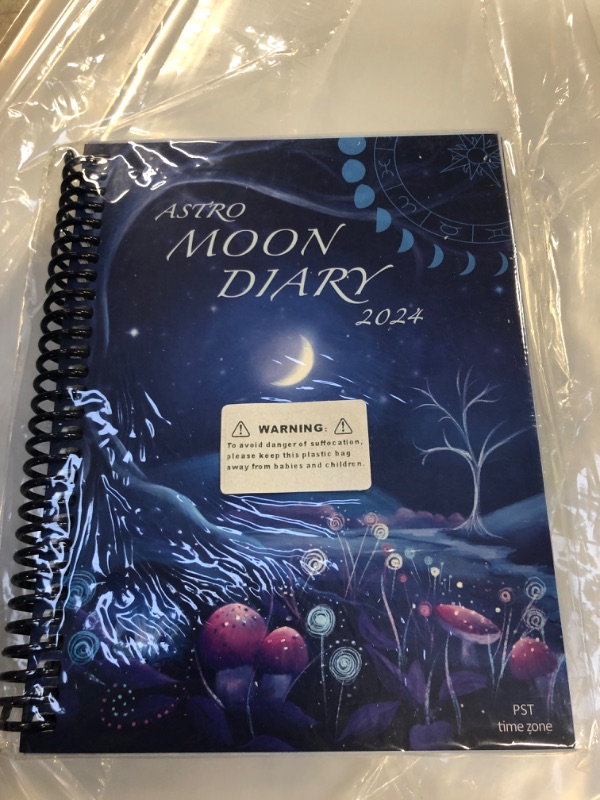 Photo 2 of MOON DIARY 2024 Datebook Calendar Personal Organiser (PST - Pacific Time)