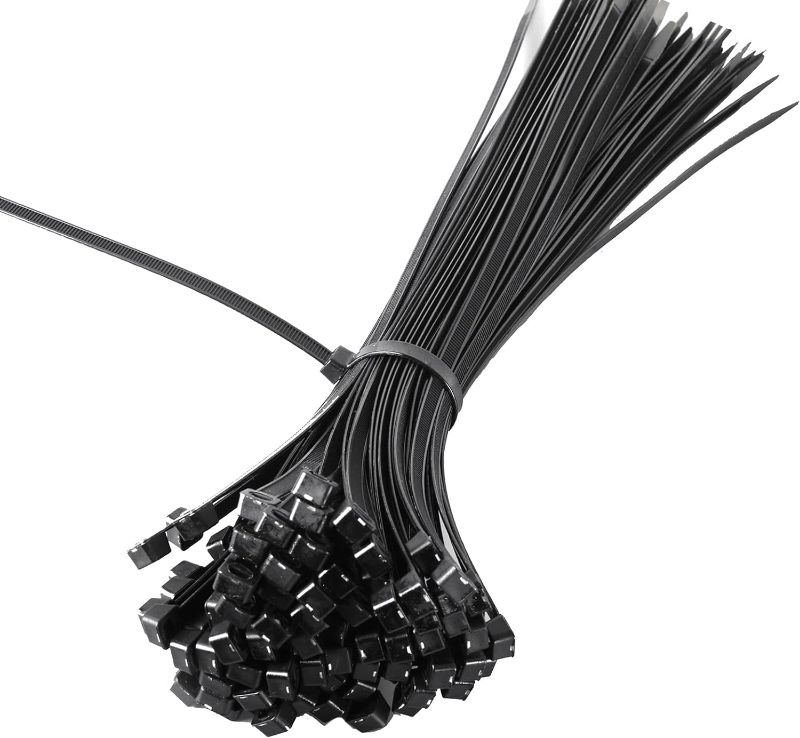 Photo 1 of Zip Ties,100 Pcs Black Cable Ties Assorted Sizes 6 Inch,Multi-Purpose Self-Locking Nylon Cable Ties Cord Management Ties (Black, 6inch 100pcs)
