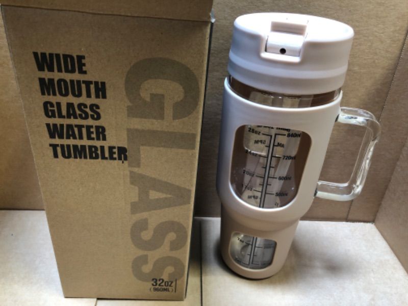 Photo 1 of   GLASS WATER TUMBLER  32oz
