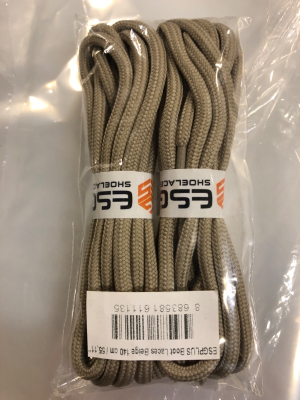 Photo 2 of 2 Pair Shoe Laces Boot Laces Outdoor Hiking Walking Shoelaces Round Boot Lace Sneakers Shoe Strings 55.11"
