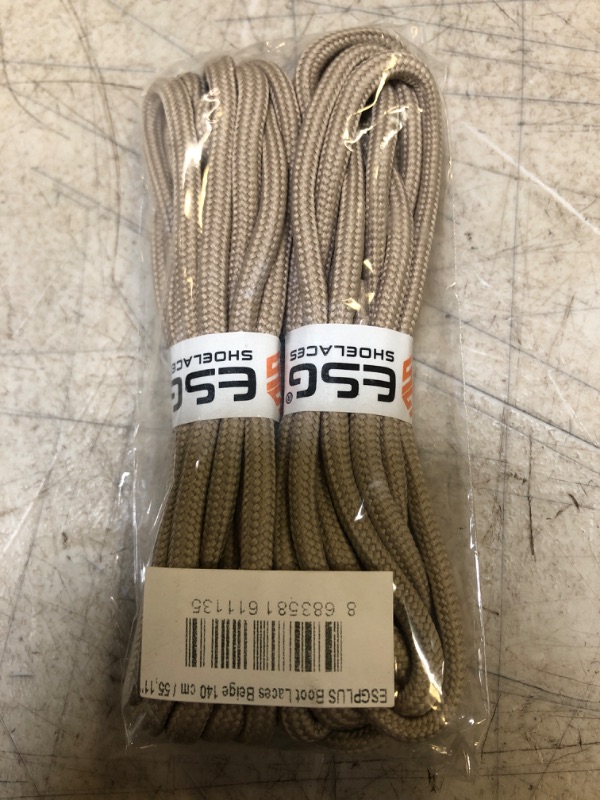 Photo 2 of 2 Pair Shoe Laces Boot Laces Outdoor Hiking Walking Shoelaces Round Boot Lace Sneakers Shoe Strings 55.1" 
