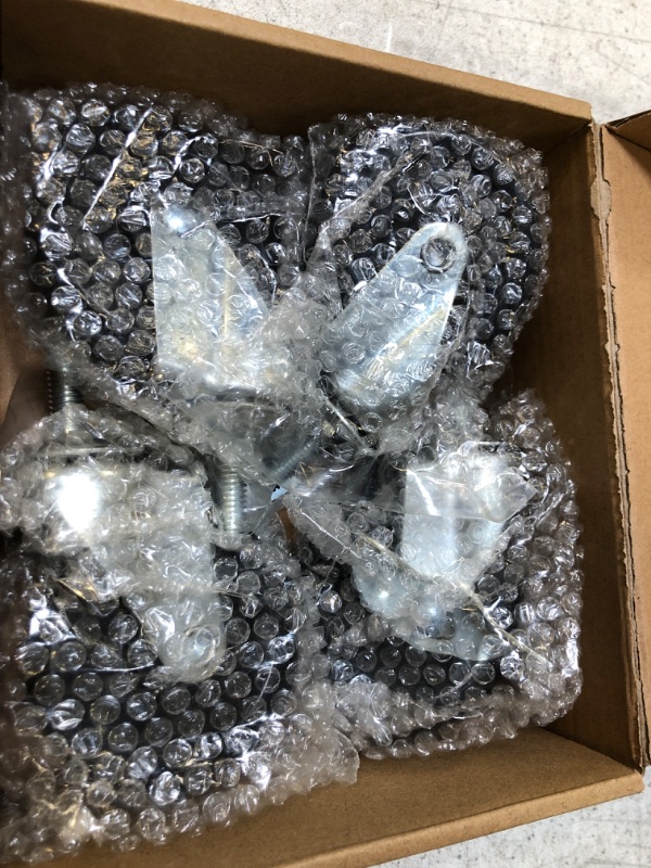 Photo 1 of Pusalxl 3 inch Caster Wheels Locking Stem Casters 3/8"(Stem Diameter 3/8") Threaded Stem Casters Swivel Casters Set of 4 Heavy Duty Castors 3-Inch Caster Roller for Wire Shelving,Black