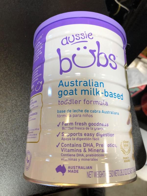 Photo 3 of Aussie Bubs Australian Goat Milk-Based Toddler Formula, For Kids 12-36 months, Made with Fresh Goat Milk, 28.2 oz