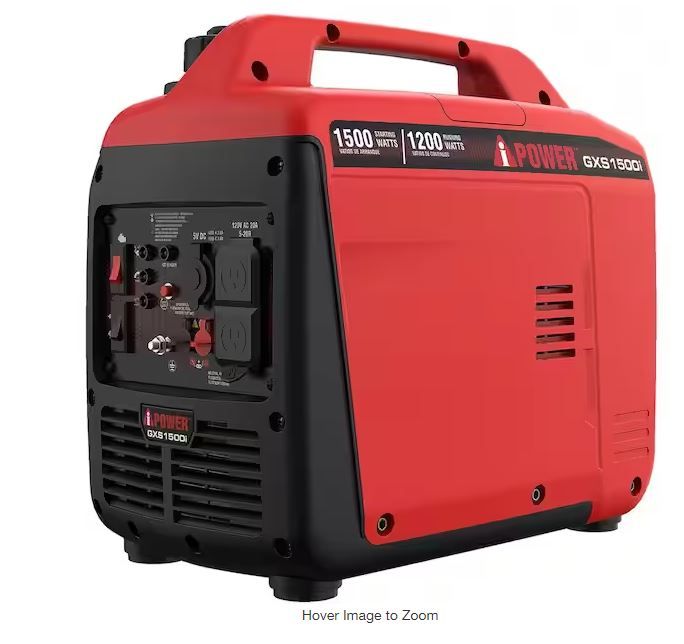 Photo 1 of FINAL SALE 1500-Watt Recoil Start Gasoline Powered Ultra-Light Inverter Generator with 60cc OHV Engine and CO Sensor Shutdown
