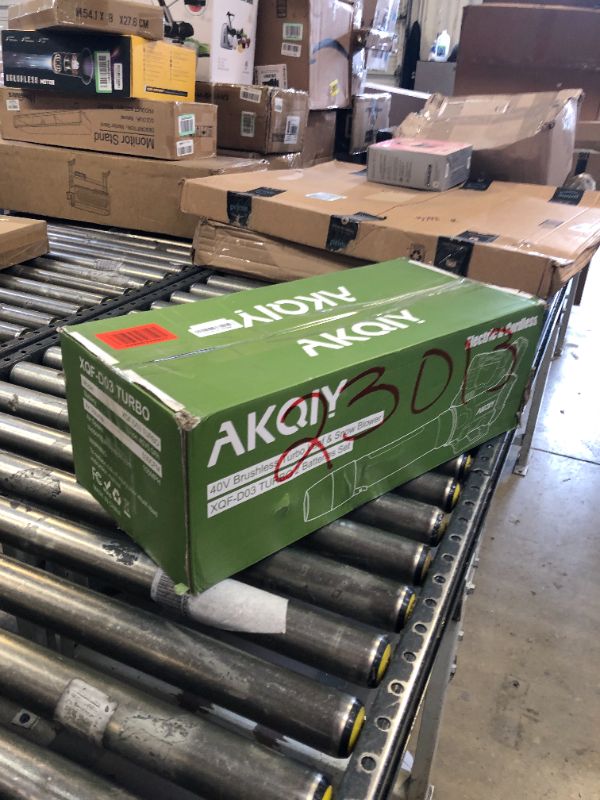 Photo 1 of Leaf Blower Cordless - Electric Leaf Blower 530 CFM with 105 MPH Turbocharging Control 2 Pack 40V 5.0 Ah Powerful Battery & Stand Charger - Battery Powered Leaf Blower for Lawn Care,Patio Cleaning