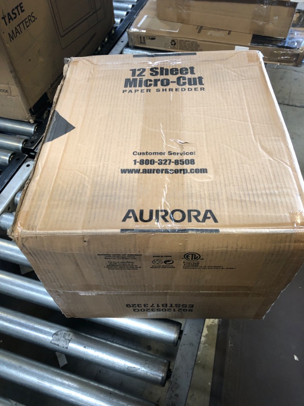 Photo 2 of Aurora AU1210MA Professional Grade High Security 12-Sheet Micro-Cut Paper/ CD and Credit Card/ 60 Minutes Continuous Run Time Shredder