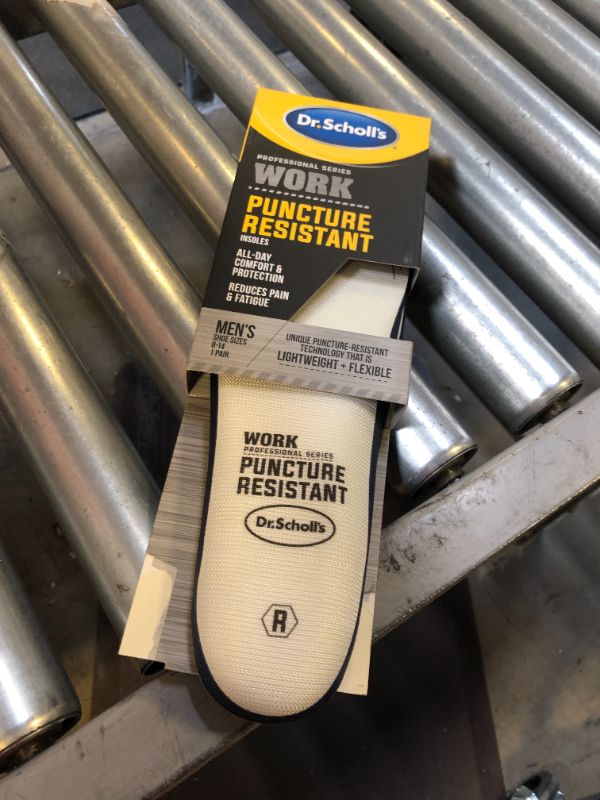Photo 1 of Dr. Scholl's Professional Series Work Puncture Resistant Insoles, Men's 8-14, Trim to Fit Puncture Resistant Men's 8-14