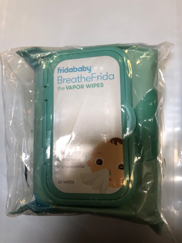 Photo 2 of Frida Baby Breathefrida Vapor Wipes for Nose or Chest, 30 Count (Pack of 1)
