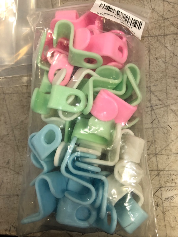 Photo 2 of  Clothes Hanger Connector Hooks 40 pcs,Space Saving Hangers for Closet Clothes,Plastic Hangers for Clothes Hanger Hooks for Space Saver Clothes Organizer Color