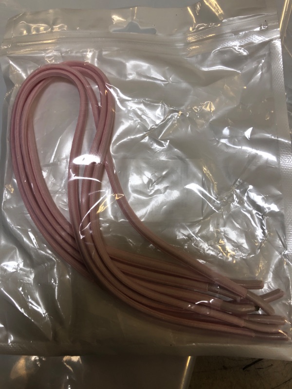 Photo 1 of 2 Pairs Elastic Shoe Laces for Hey Dude No Tie,Shoelace Replacements for Hey Dudes Half Round Shoelaces Replacement 41 CM Pink