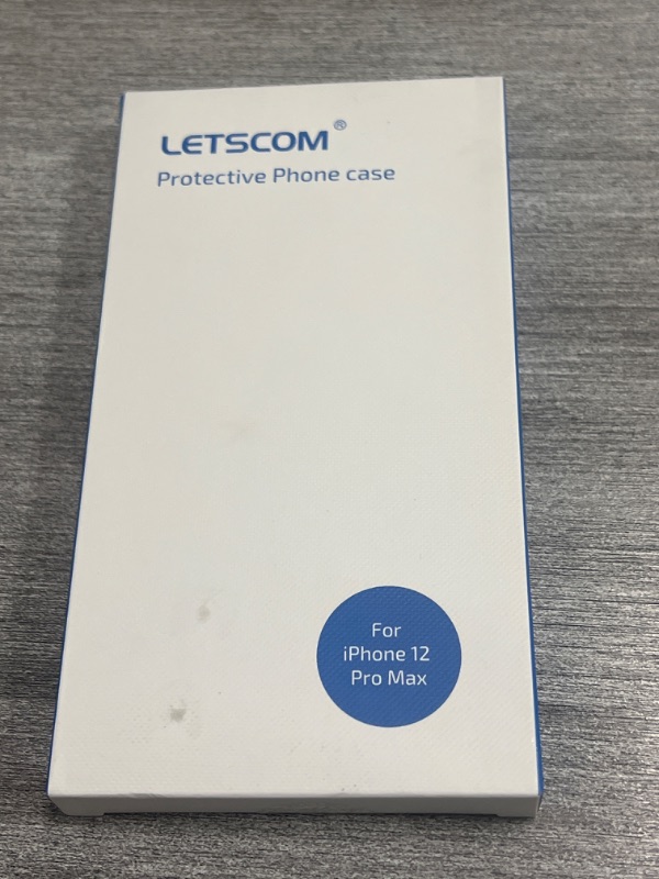 Photo 3 of Letscom Ci121 Crystal Clear Case Compatible with iPhone 12 Pro MAX Anti-yellowing Military Grade Shockproof Protection, Camera and Screen Protection ,Ergonomic Design for a Great Grip.
