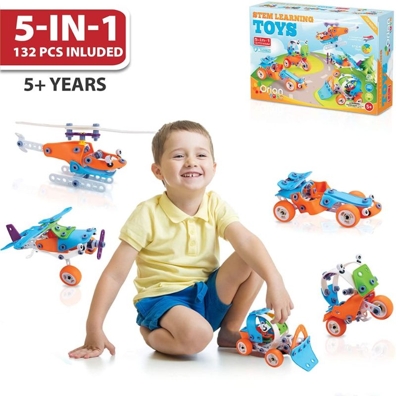 Photo 2 of Orian Kids Toys STEM Learning Play Set for Boys and Girls, 132 Pcs
