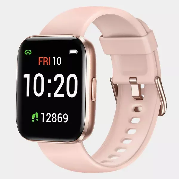 Photo 1 of Letsfit PINK Smartwatch Fitness Tracker with Blood Oxygen Saturation & Heart Rate Monitor For iPhone and Android 
