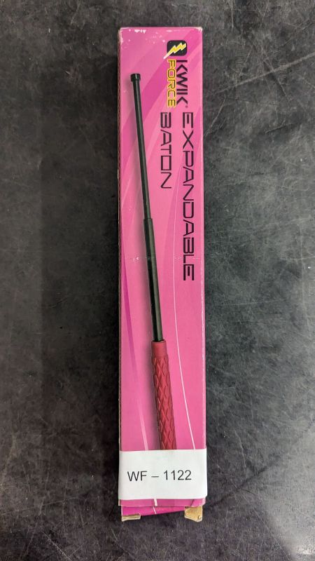 Photo 5 of KWIK FORCE® EXPANDABLE SOLID STEEL TRAINING BATON W/ PINK HANDLE 26'' 