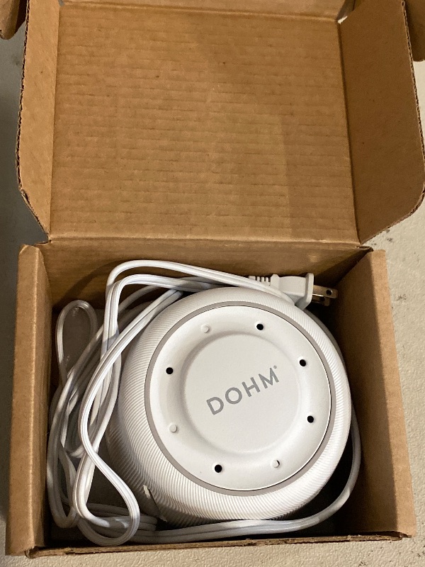 Photo 1 of Yogasleep Dohm (White/Gray) The Original White Noise Machine, Relaxing Natural Sound from a Real Fan, Sleep Aid & Noise Cancelling for Adults & Baby, Office Privacy & Meditation, Baby Registry