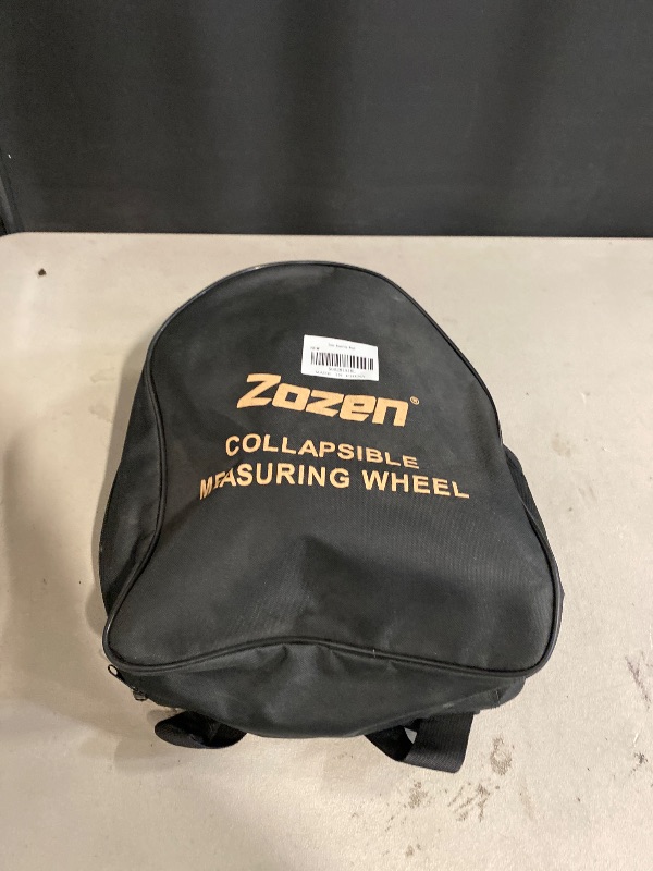 Photo 1 of Zozen Measuring Wheel, Folding Portable Distance Measuring in Feet, Double Collapsible | One Key to Reset/Kickstand to Keep Stand/Starting Point Arrow and Cloth Carrying Bag, [0-9,999 Ft].