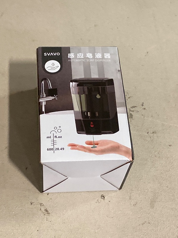 Photo 1 of SVAVO Automatic Soap Dispenser Hand Soap Dispenser Wall Mount 600m/21 fl.oz, Touchless Electric Sensor Pump Battery Operated for Offices Home Kitchen Bathroom Hotel Restaurant Commercial