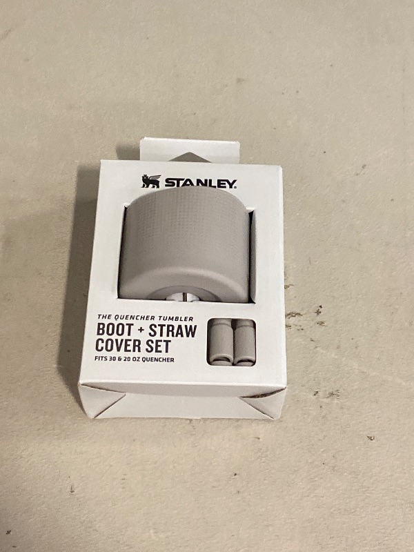 Photo 1 of STANLEY Quencher Boot and Straw Cover Cap | Anti-Slip Silicone Protector for 20 & 30 oz Tumbler with Handle | Accessory Set for Stainless Steel Drinking Cup | BPA-Free | Ash