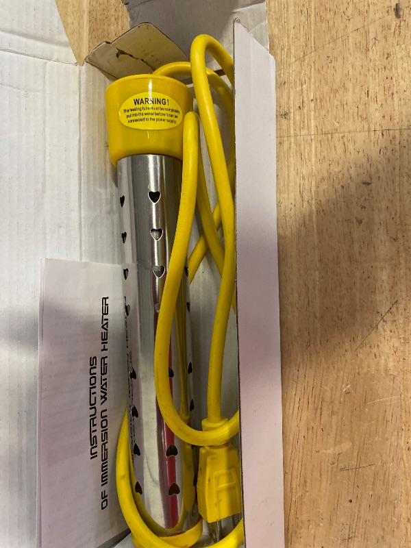 Photo 1 of Immersion Water Heater,with 304 Stainless Steel Cover Intelligent Temperature Control and UL Certification Portable Bucket Heater Heat 5 Gallons of Water in Minutes