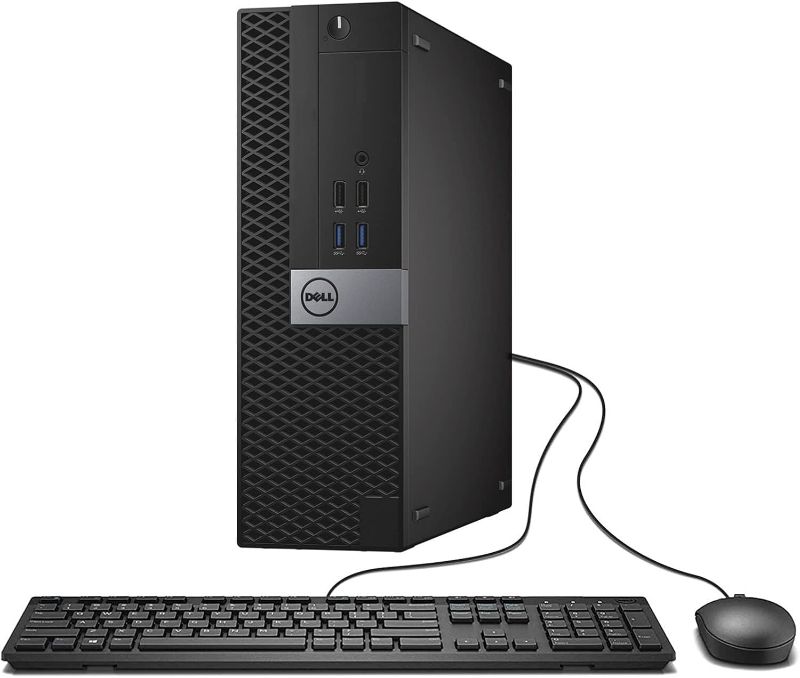 Photo 1 of Dell Optiplex 7040 Business SFF Computer Small Tower PC (Intel Core i5-6500, 16GB Ram, 256GB SSD, DVD-RW, WiFi) Win 10 Pro (Renewed)