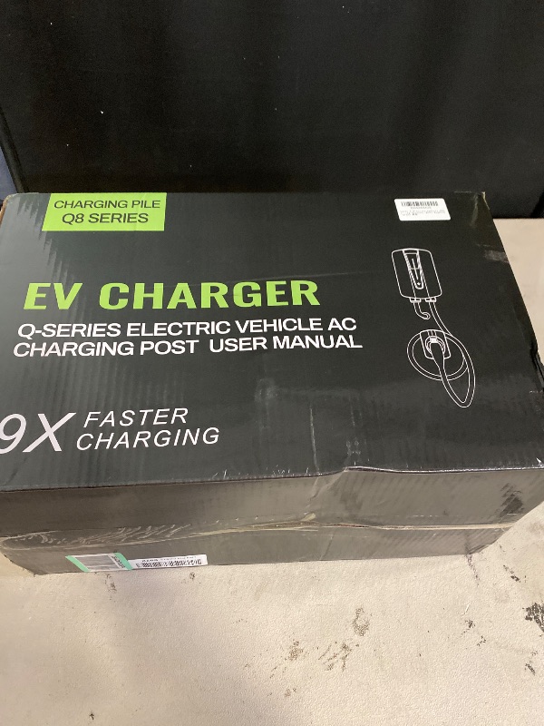 Photo 1 of Level 2 EV Charger 48Amp, Indoor/Outdoor Electric Car Charger EVSE SAE J1772, NEMA 14-50 Plug, 25ft Cable, Start Charge Timer, WiFi Enabled