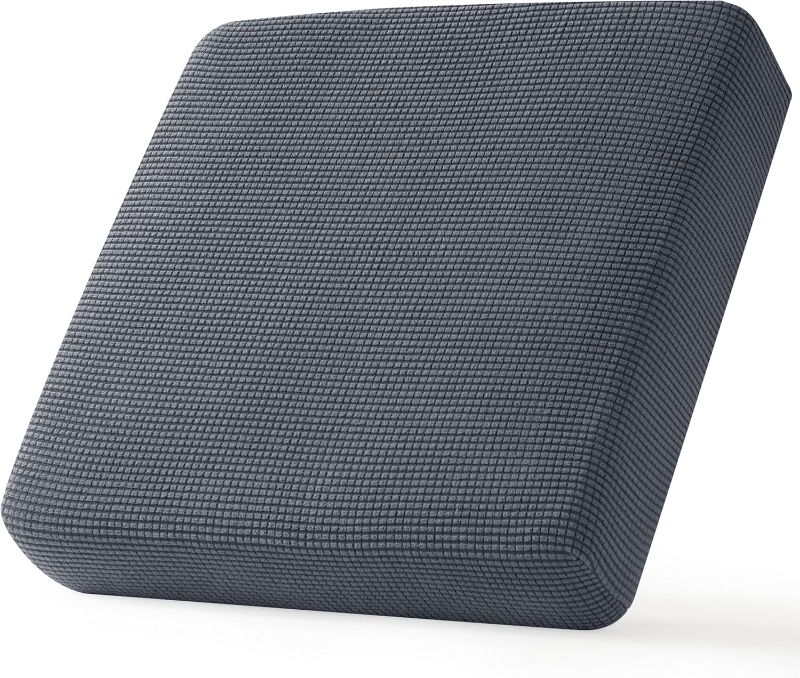 Photo 1 of CHUN YI Stretch Couch Cushion Cover for Armchair, Individual Sofa Seat Cushion Covers for Chairs, Slipcover Replacement with Elastic Bottom Jacquard Fabric(Small,Grey)