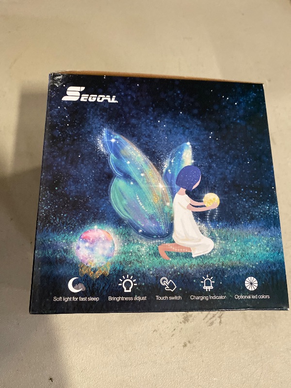 Photo 1 of Moon Lamp, Kids Night Light Galaxy Lamp - 16 Colors Moon Light with Wood Stand Remote & Touch Control USB Rechargeable Gift for Girls&Boys Lover Birthday - 4.8 inch