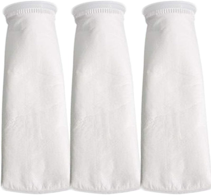 Photo 1 of Honritone 4 Inch Filter Socks 100 Micron 150 Micron 200 Micron - by 15 Inch Long Aquarium Felt Sump Filter Bag - 3 Pack (100Micron)