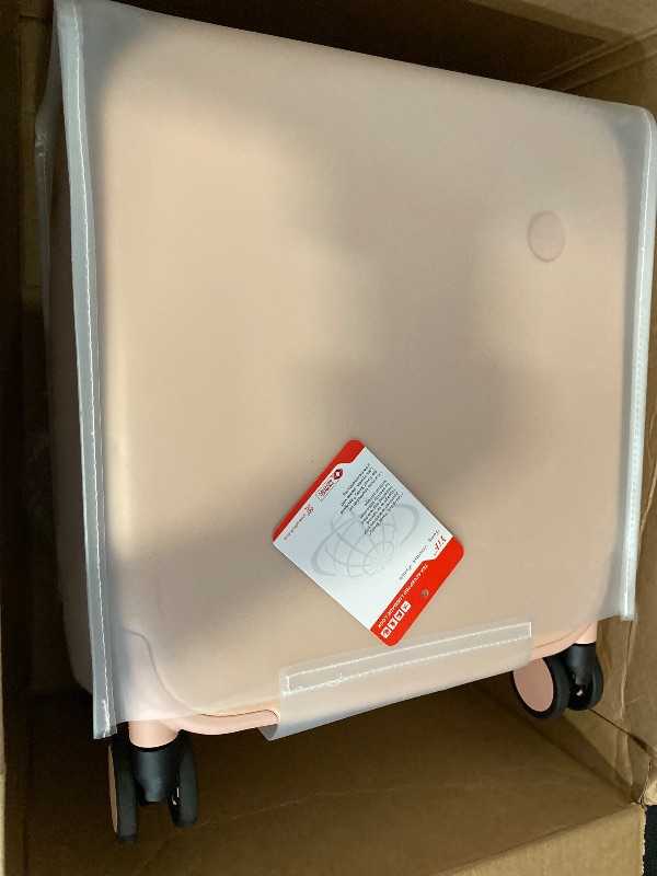 Photo 1 of mixi Carry on Luggage, Suitcase with Spinner Wheels 16in Luggage Hardshell Lightweight Rolling Suitcases PC with Cover & TSA Lock, Off White Slight Pink