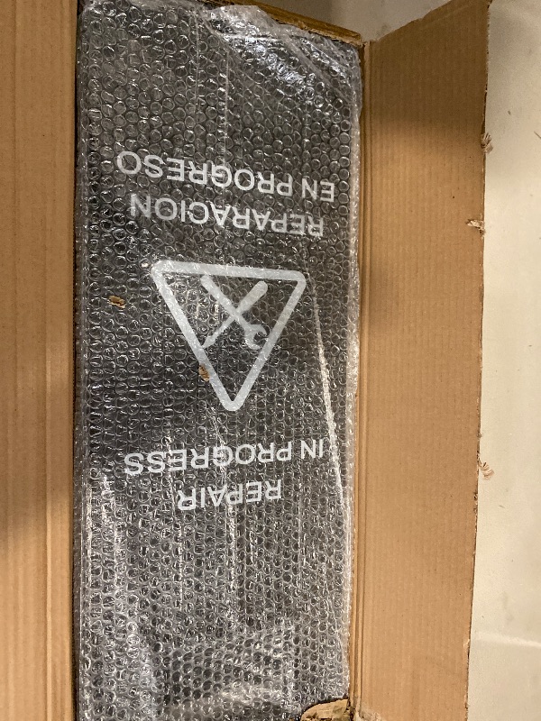 Photo 1 of Stainless Steel Repair In Progress Sign Portable Foldable Sign 2-Pack (Black)
