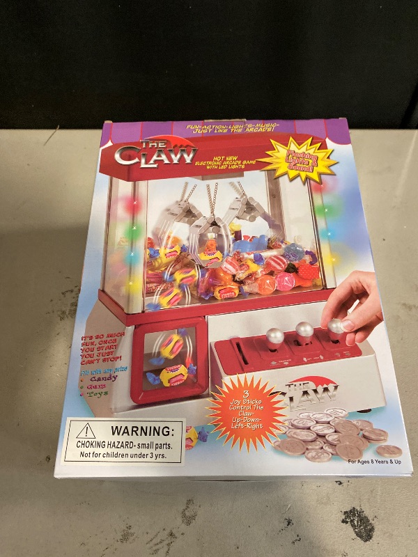 Photo 1 of Etna Electronic Arcade Claw Machine - Toy Grabber Machine with Flashing LED Lights and Sound