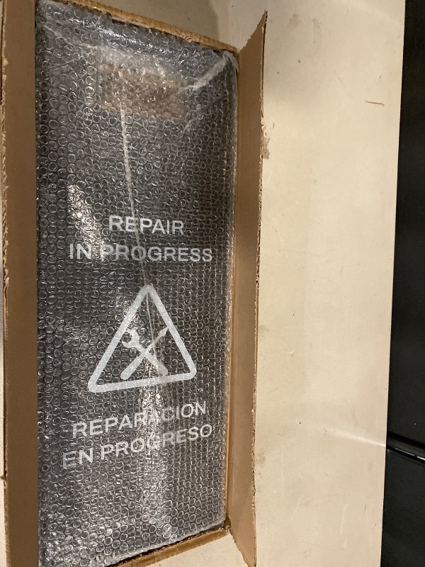 Photo 1 of Stainless Steel Repair In Progress Sign Portable Foldable Sign 2-Pack (Black)