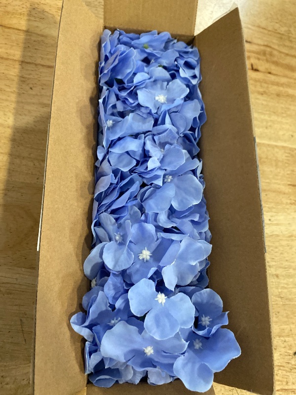 Photo 1 of Delphinium Artificial Flowers for Tall Vase, Faux Silk Flowers, Home Wedding Flower Decoration Centerpieces Table Decorations Indoor and Outdoor Office Vase Decorations 8Pcs(New Blue)