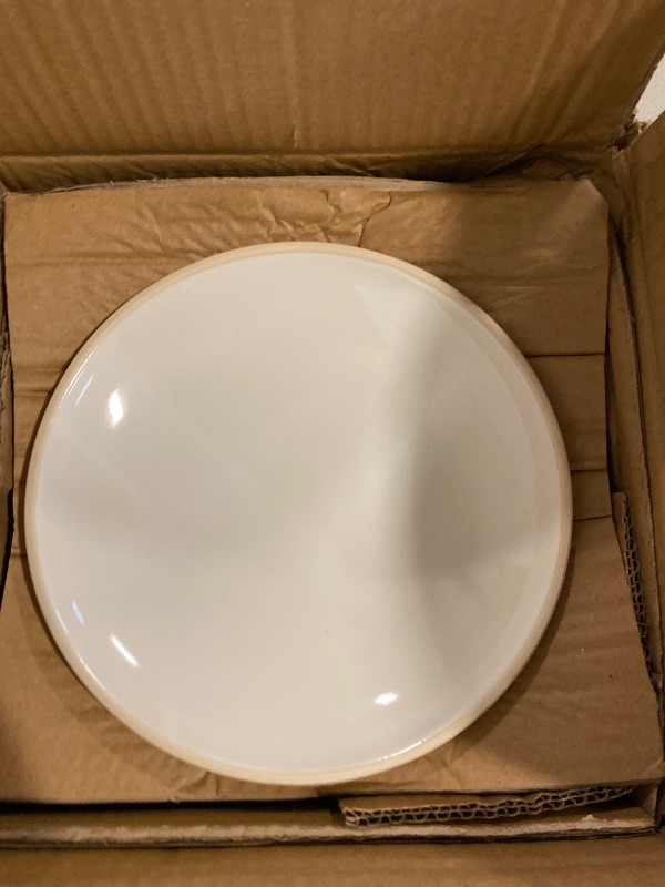 Photo 1 of FUN ELEMENTS Casserole Dish, 2 Quart Lace Emboss Dish with Lid, Oven to Table Ceramic Round Serving Handles for Dinner and Party, Thanksgiving Christmas Gifts(Bright White)