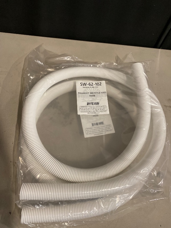 Photo 1 of 9-100-3102 Hose Replacement for Polaris 360 Pool Cleaner,Heavy Duty 6-Ft Cuffless Feed Hose for 360 Pressure-Side Pool Cleaner,1-1/2" Diameter